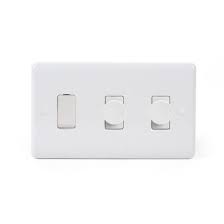 3 Gang Light Switch With 1 Dimmer