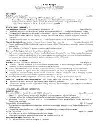 sample resume for   year experienced mechanical engineer