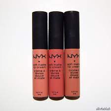 nyx cosmetics soft matte lip creams