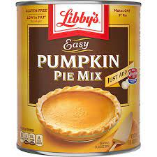 libby s pumpkin easy pumpkin pie mix