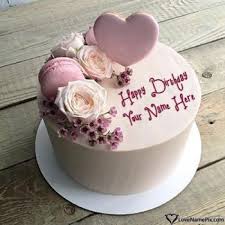 happy birthday cake with name editor