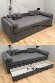 Modern Wooden Sofa Cum Bed For Living