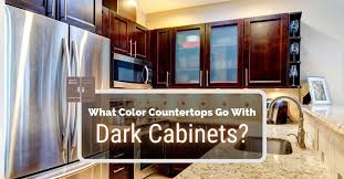 Color Countertops Go With Dark Cabinets