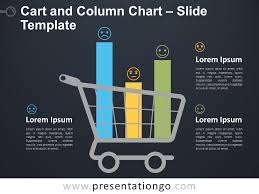 Cart And Column Chart For Powerpoint Presentationgo Com