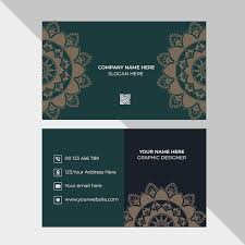 free vector business card with elegant
