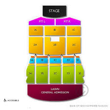 Bank Of New Hampshire Pavilion 2019 Seating Chart