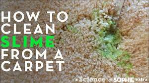 how to clean slime from a carpet you