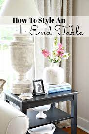 how to style an end table like a pro