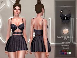 the sims resource clothes set 59 top