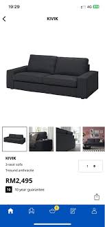 Ikea Kivik Sofa 3 Seater Furniture