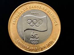 Ofertas de moedas olimpiadas a partir de r$ 10. Moeda Da Bandeira Olimpiadas De 2016 Preciosa Moeda