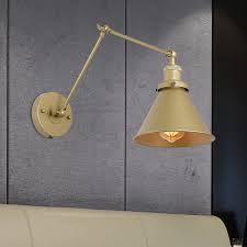 Bulb Metal Swing Arm Wall Light Fixture