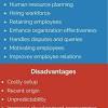 The benefits or disadvantages of Human Resources
