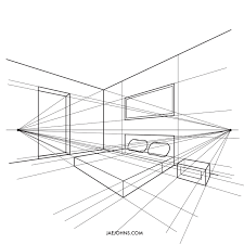two point perspective draw buildings