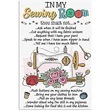 In My Sewing Room Metal Sign Poster