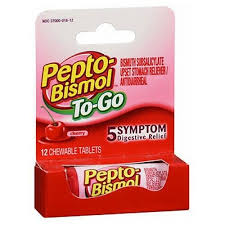pepto bismol to go tablets 12 tabs by
