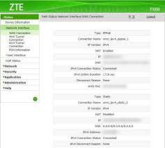 How to find your zte routers ip address. Zte F668 Screenshot Wanconnection