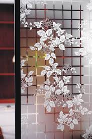 decorative acid etched glass from