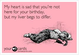 liver begs to differ birthday ecard
