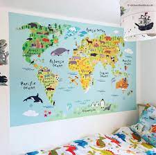 Map Wall Decal Wall Stickers