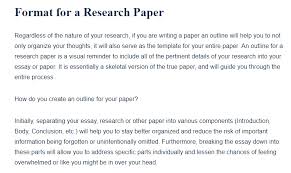 Getting a university diploma is necessary. Format For A Research Paper A Research Guide For Students