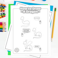 Another free fantasy for beginners step by step drawing video tutorial. How To Draw A Dragon Simple Printable Tutorial