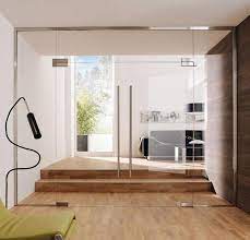 Frameless Glass Doors Modern House