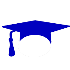 Royal Blue Graduation Cap SVG Vector, Royal Blue Graduation Cap Clip art -  SVG Clipart