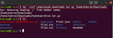 how to create tar gz file its linux foss