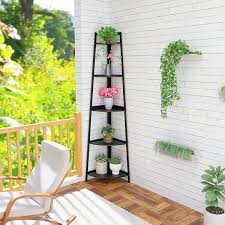 Bamboo Flower Stand Plant Rack