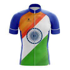 india flag printed cycling jersey tri