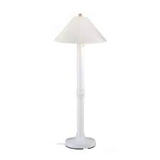 Seaside 60 In White Outdoor Floor Lamp