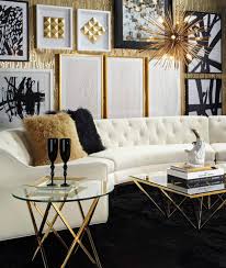 black white and grey living room decor
