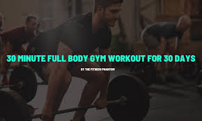 30 minute full body workout at gym for