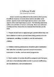 giver essay doorway the giver essay questions yamwl Classification Essay  Examples Cheap Essay Papers Sample