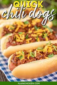 quick chili cheese dogs homemade hot