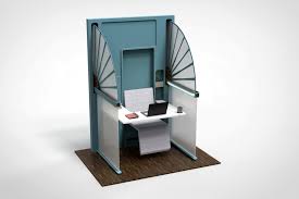 Self Isolating Fold Out Work Cubicle