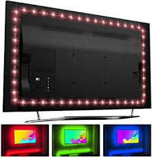 Amazon Com Hamlite Tv Led Backlight 65 Inch Led Lights For Tv 15ft Customized Usb Led Light Strip Covers 4 4 Sides Of 60 65 Tvs Rf Remote 18 Colors 6 Modes Home Improvement