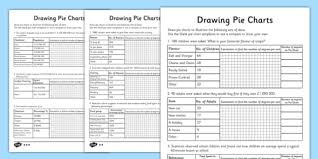 Differentiated Drawing Pie Charts Worksheet Worksheet Pack