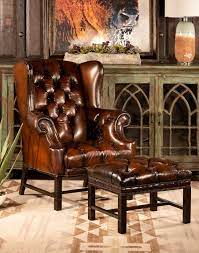 Victoria Tufted Leather Chair Fine