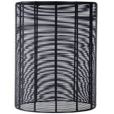 Black Round Metal Cage Accent Table
