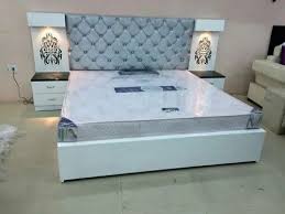 White Modern King Size Double Bed Size