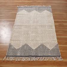 boho rug cotton hand block printed