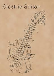 I have been wanting to build a guitar body for years. Patent Diagram For Electric Guitar Photograph By Karen Foley