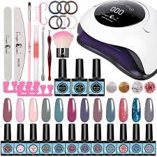 finger queen gel nail polish kit with