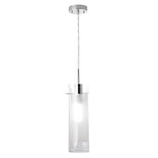 Globe Electric Sydney 1 Light Polished Chrome Clear Glass Hanging Pendant 64023 The Home Depot