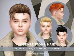 the sims resource cornerstone hair kids
