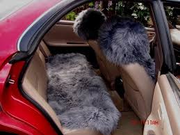 3pc Long Wool Sheepskin Car Seat Covers