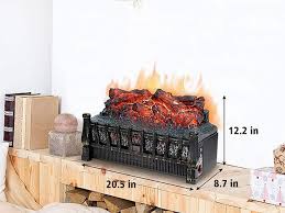 Electric Log Fireplace With Flames