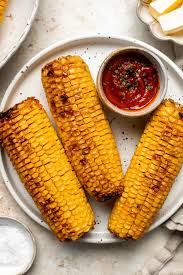 oven roasted corn on the cob ahead of